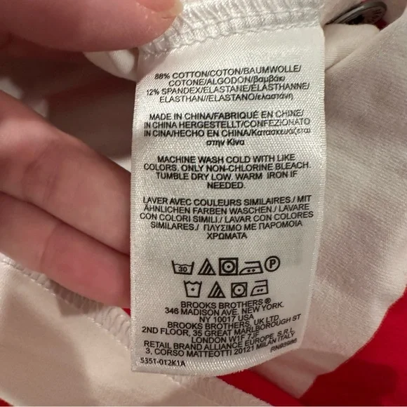 Brooks Brothers 1818 long sleeve patch detail rugby shirt - Picture 6 of 7